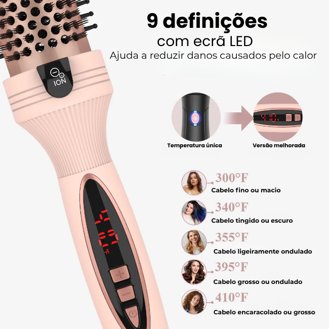 Escova térmica 3 em 1 Pro