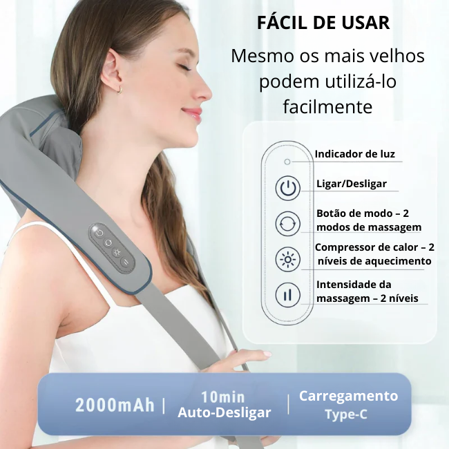 AlívioPro 4D – Massajador Multifuncional 🧘♂️🔥